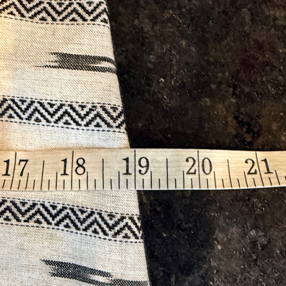 Alice + Olivia Isabelle Tribal Sleeveless Linen Shirt Dress Beige/Black Small - Picture 9 of 12